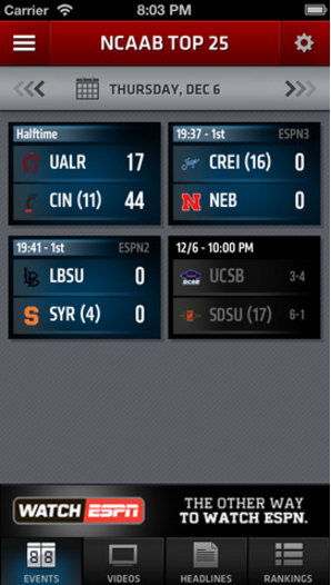 Tải ESPN Score Center - Ứng dụng xem tin thể thao cho Windows Phone + Hình 4